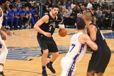 Orlando Magic, Philadelphia 76ers 'ı 25 Mart 2019' da Orlando Florida 'daki Amway Arena' da ağırlıyor..