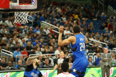 Orlando Magic, 13 Aralık 2019 Cuma günü Orlando, Florida 'daki Amway Center' da Houston Rockets 'a ev sahipliği yapıyor..