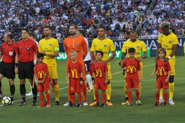 Paris Saint-Germain, Tottenham Hotspur 'a karşı 22 Temmuz 2017' de Orlando Florida 'daki Citrus Bowl' da.  