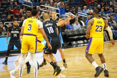 Orlando Magic 11 Aralık 2019 Çarşamba günü Orlando Forida 'daki Amway Center' da Los Angeles Lakers 'a ev sahipliği yaptı..  