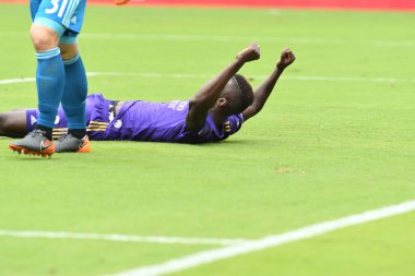 Orlando City, 31 Mart 2018 'de Orlando Florida' daki Exploria Stadyumu 'nda New York Red Bulls' a ev sahipliği yaptı..