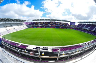 24 Şubat 2017 'de Orlando Florida' daki New Orlando City Stadyumu için kurdele kesme töreni