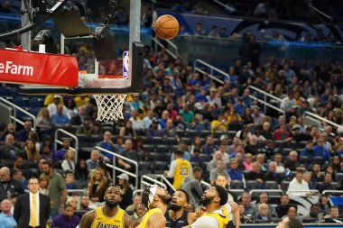 Orlando Magic 11 Aralık 2019 Çarşamba günü Orlando Forida 'daki Amway Center' da Los Angeles Lakers 'a ev sahipliği yaptı..  