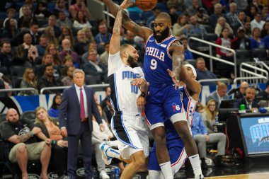 Orlando Magic, Philadelphia 76ers 'ı 13 Kasım 2019 Çarşamba günü Amway Center' da ağırlamaktadır. Fotoğraf: Marty Jean-Louis