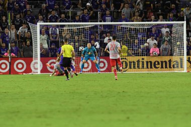 Orlando City 21 Temmuz 2019 tarihinde Florida, Orlando 'da Exploria Stadyumu' nda New York Red Bulls 'a ev sahipliği yaptı..