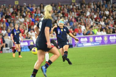 5 Mart 2020 'de Orlando Florida' daki Exploria Stadyumu 'nda düzenlenen 2020 SheBelieves Kupası' nda ABD - İngiltere Karşılaşması 