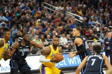 Orlando Magic 11 Aralık 2019 Çarşamba günü Orlando Forida 'daki Amway Center' da Los Angeles Lakers 'a ev sahipliği yaptı..  