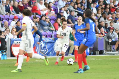 Fransa, 7 Mart 2018 tarihinde Orlando 'daki Orlando City Stadyumu' nda oynanan SheBelives Kupası 'nda Almanya ile karşı karşıya geldi..  