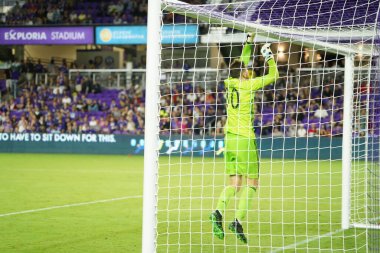 Orlando City SC, 19 Haziran 2019 Çarşamba günü Orlando 'daki Exploria Stadyumu' nda düzenlenen ABD Açık Kupası sırasında New England Devrimi 'ne ev sahipliği yaptı.