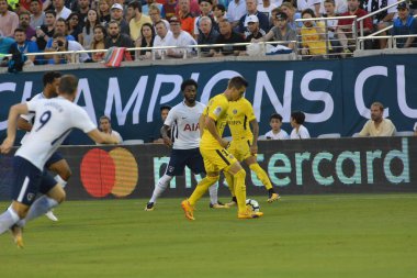 Paris Saint-Germain, Tottenham Hotspur 'a karşı 22 Temmuz 2017' de Orlando Florida 'daki Citrus Bowl' da. 