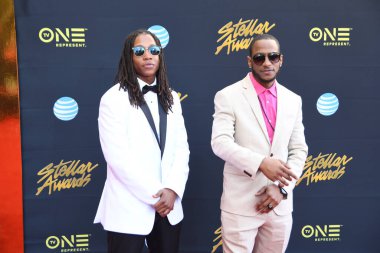 24 Mart 2018 Cumartesi günü Las Vegas 'taki Orleans Resort' ta düzenlenen 33. Yıldız Ödülleri Kırmızı Halı sırasında ünlüler.