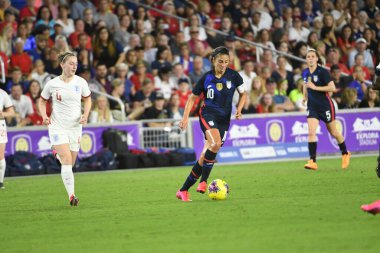 5 Mart 2020 'de Orlando Florida' daki Exploria Stadyumu 'nda düzenlenen 2020 SheBelieves Kupası' nda ABD - İngiltere Karşılaşması 