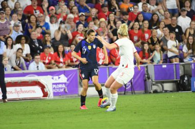 5 Mart 2020 'de Orlando Florida' daki Exploria Stadyumu 'nda düzenlenen 2020 SheBelieves Kupası' nda ABD - İngiltere Karşılaşması 