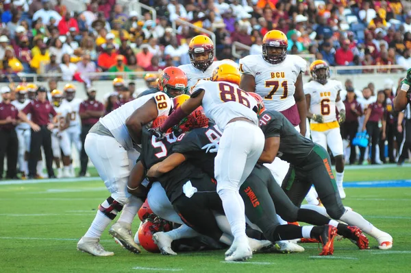 Florida Rattlers Face Bethune Cookman Wildcats Durig Florida Classics Camping — стокове фото