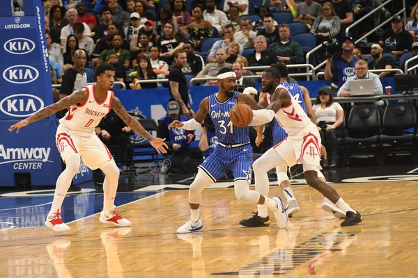 Orlando Magic Φιλοξενεί Τους Houston Rockets Στο Amway Arena Την — Φωτογραφία Αρχείου