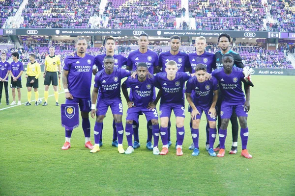 Orlando City Hospeda Real Salt Lake Estádio Exploria Orlando Florida — Fotografia de Stock