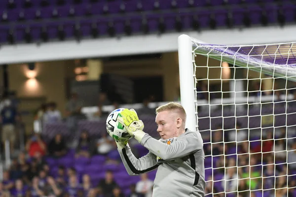 Orlando City Accueille Reykjavk Stade Exploria Dans Match Amical Mardi — Photo