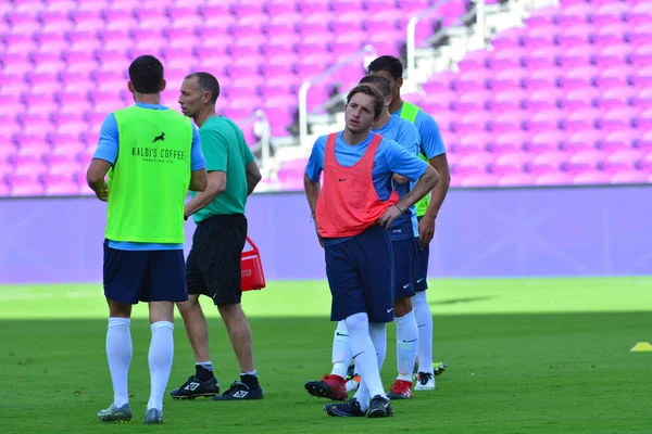 Orlando City Gospodarze Louis Przedsezonowym Meczu Orlando City Stadium Orlando — Zdjęcie stockowe