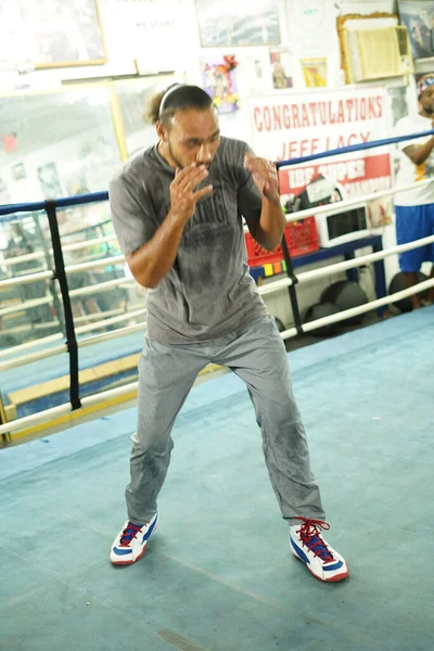 Boxer Keith One Time Thurman Durante Evento Stampa Presso Sua — Foto Stock