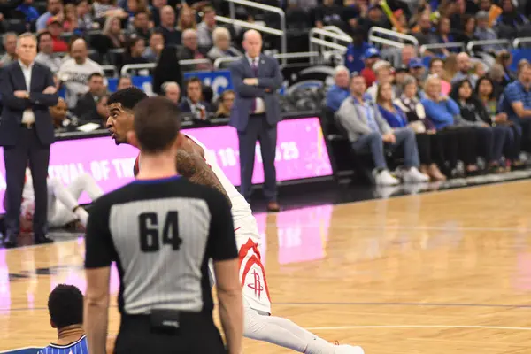 Orlando Magic Hostí Houston Rockets Amway Aréně Neděli Ledna 2019 — Stock fotografie