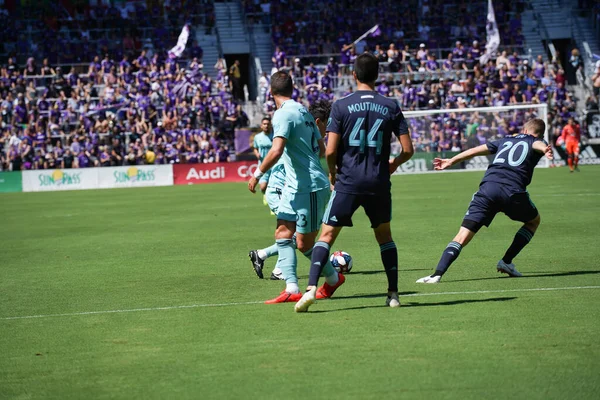 Orlando City Organiseert Vancouver Whitecaps Het Orlando City Stadium Zaterdag — Stockfoto