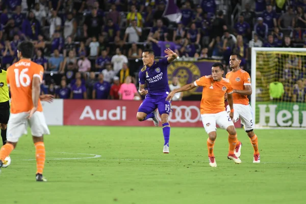 Orlando City Värd Houston Dynamo Exploria Stadium Orlando Florida Den — Stockfoto