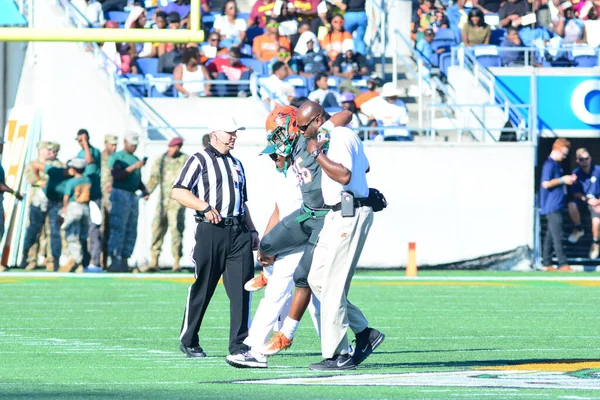 Florida Rattlers Face Bethune Cookman Wildcats Durig Florida Classics Camping — стокове фото