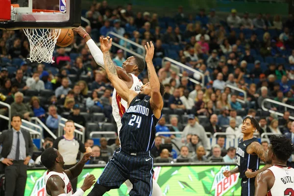 Orlando Magic Gastheer Van Miami Heat Het Amway Center Orlando — Stockfoto