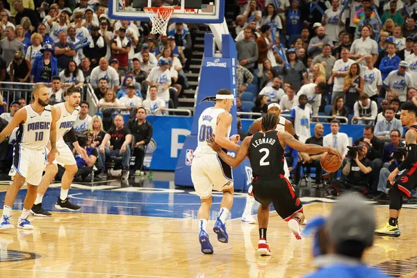 Orlando Magic Hospeda Toronto Rapters Durante Playoff Nba Amway Arena — Fotografia de Stock