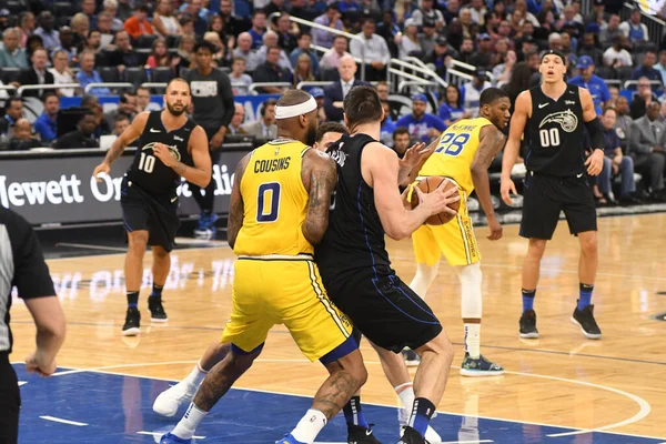 Orlando Magic Gastheer Van Golden State Warriors Het Amway Center — Stockfoto