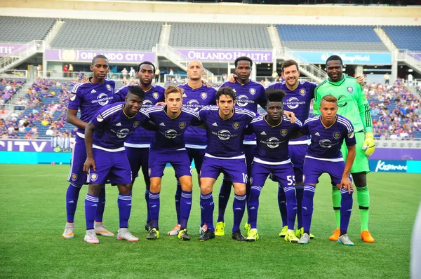 Orlando City Empfängt Juli 2015 West Bromwich Albion Camping World — Stockfoto