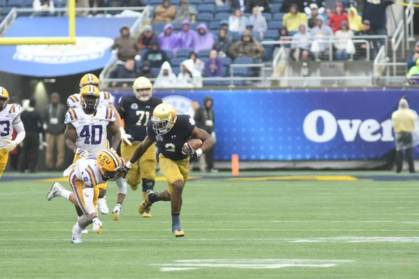 Notre Dame Affronte Les Lsu Lors Citrus Bowl Camping World — Photo