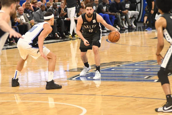 Orlando Magic Hostí Brooklyn Nets Amway Center Orlandu Floridě Února — Stock fotografie