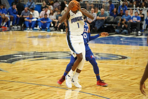 Orlando Magic Hosts Philadelphia 76Ers Amway Center Orlando Florida Sunday — Stock Photo, Image