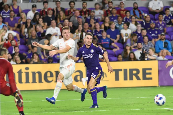 Orlando City Host Atlanta United Exploria Stadium August 2018 Orlando — Stock Photo, Image