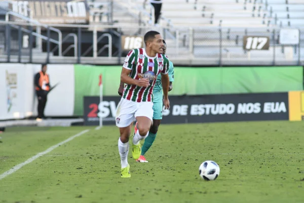 Fluminense Barcelona Florida Cup Spectrum Stadium January 2018 Orlando Florida — Stock Photo, Image