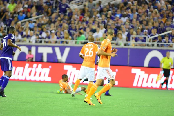 Orlando City Házigazdája Houston Dynamo Július 2016 Camping World Stadium — Stock Fotó