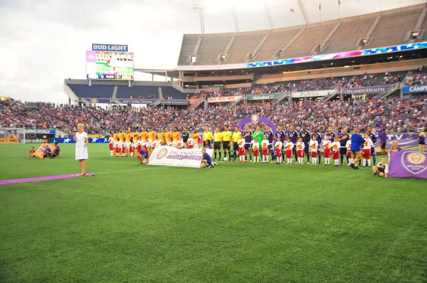 Orlando City Házigazdája Houston Dynamo Július 2016 Camping World Stadium — Stock Fotó