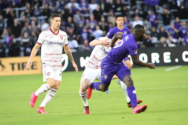 Orlando City Hospeda Real Salt Lake Estádio Exploria Sábado Fevereiro — Fotografia de Stock