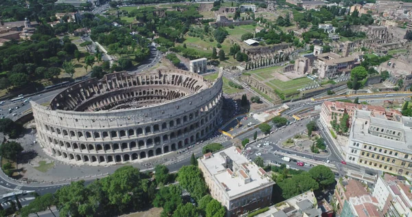 意大利罗马著名的竞技场的鸟瞰 — 图库照片