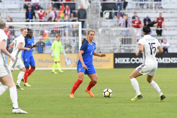 Francia Compete Contro Germania Durante Shebelives Cup All Orlando City — Foto Stock