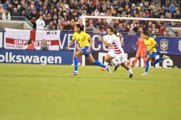 Финал Кубка Shebelieves Сша Против Бразилии Стадионе Raymond James Stadium — стоковое фото