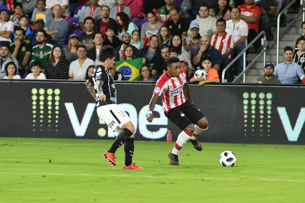 Corinthians Psv Eindhoven Durante Copa Flórida Orlando City Stadium Janeiro — Fotografia de Stock