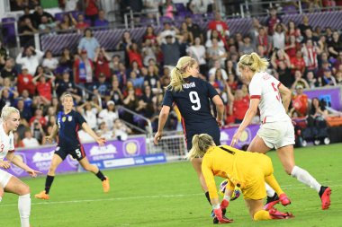 5 Mart 2020 'de Orlando Florida' daki Exploria Stadyumu 'nda düzenlenen 2020 SheBelieves Kupası' nda ABD - İngiltere Karşılaşması 