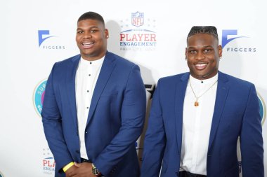 30 Ocak 2020 Perşembe günü Miami 'deki James L Knight Center' da 21. Geleneksel Superbowl İncil Kutlaması Kırmızı Halı.  