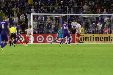 Orlando City 21 Temmuz 2019 tarihinde Florida, Orlando 'da Exploria Stadyumu' nda New York Red Bulls 'a ev sahipliği yaptı..