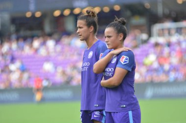 Orlando Pride 21 Temmuz 2018 'de Orlando Florida' daki Exploria Stadyumu 'nda Seattle Reign FC' ye ev sahipliği yapmaktadır. Fotoğraf: Marty Jean-Louis