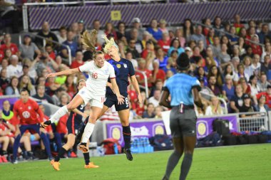 5 Mart 2020 'de Orlando Florida' daki Exploria Stadyumu 'nda düzenlenen 2020 SheBelieves Kupası' nda ABD - İngiltere Karşılaşması 