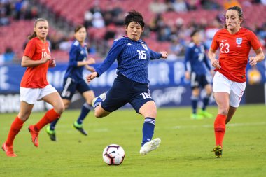 Japonya, İngiltere 'ye karşı Raymond James Stadyumu' nda 5 Mart 2019 'da Tampa Florida' da.