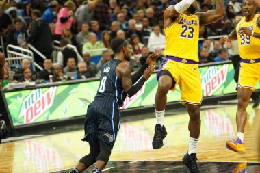 Orlando Magic 11 Aralık 2019 Çarşamba günü Orlando Forida 'daki Amway Center' da Los Angeles Lakers 'a ev sahipliği yaptı..  
